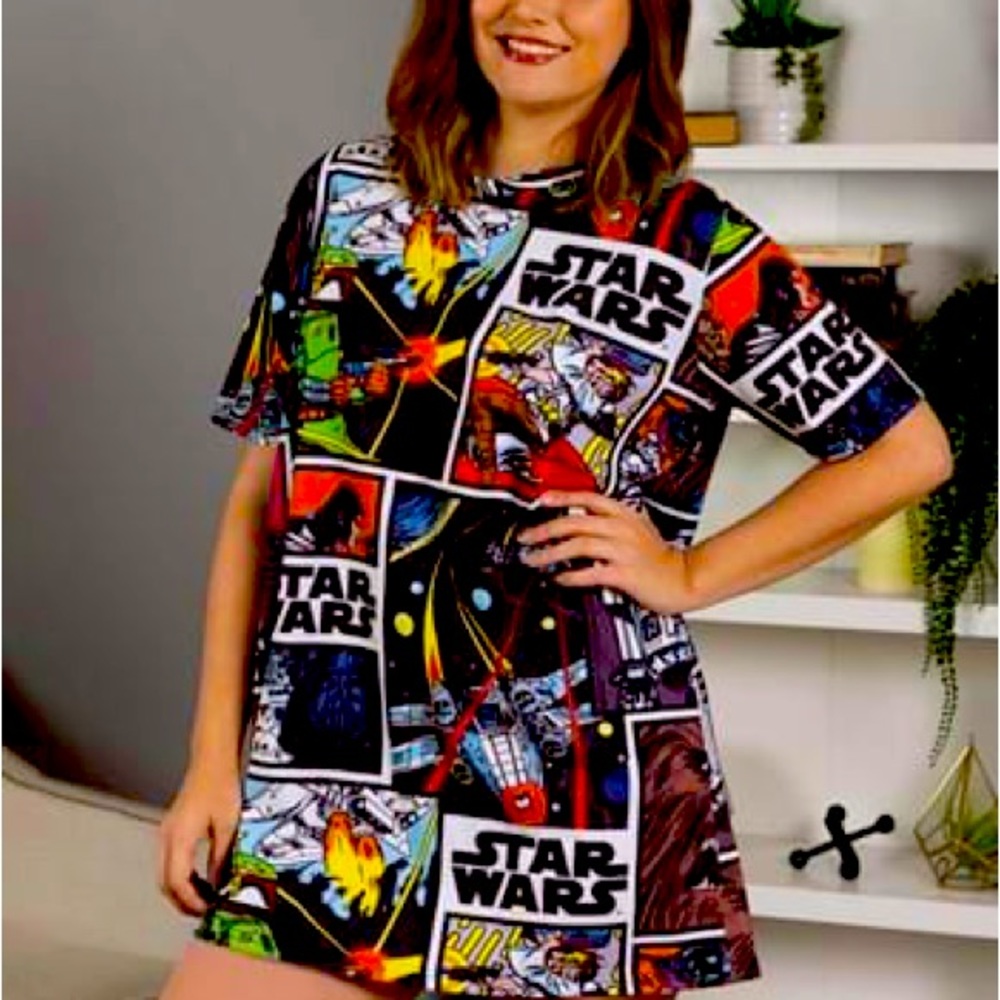 Cakeworthy Star Wars Tee Shirt Dress- used